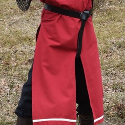 Medieval surcoat Rodrick, red-natural - Celtic Webmerchant