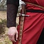 Medeltida surcoat Rodrick, svart-röd - Celtic Webmerchant