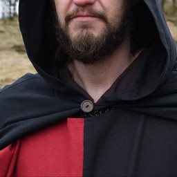 Medieval surcoat Rodrick, black-red - Celtic Webmerchant