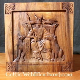 Wooden wall decoration Odin - Celtic Webmerchant