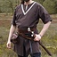Birka tunic Knut, short sleeves, brown - Celtic Webmerchant