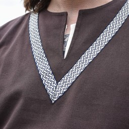 Birka tunic Knut, short sleeves, brown - Celtic Webmerchant