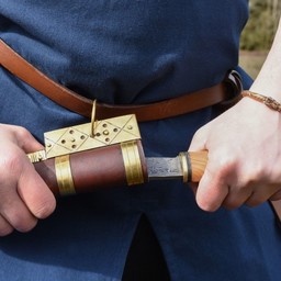 Túnica Birka Knut, mangas cortas, azul. - Celtic Webmerchant