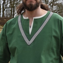 Birka tunic Knut, short sleeves, green - Celtic Webmerchant