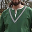 Birka tunic Knut, short sleeves, green - Celtic Webmerchant