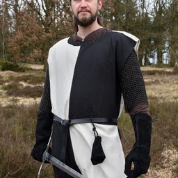 Surcoat médiéval Rodrick, noir naturel - Celtic Webmerchant