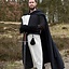 Medeltida surcoat Rodrick, naturligt svart - Celtic Webmerchant