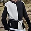 Medieval surcoat Rodrick, naturlig-sort