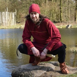 Bonnet Birka motif à chevrons, rouge - Celtic Webmerchant