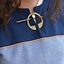 Tunique Thorsberg motif à chevrons, bleu - Celtic Webmerchant