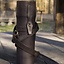 Thermos flask with leather holder and belt, black - Celtic Webmerchant