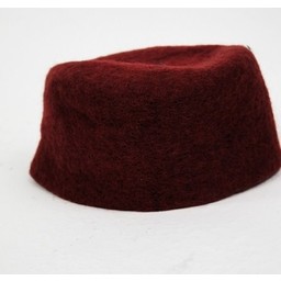 15th century felt hat Dürer, red - Celtic Webmerchant