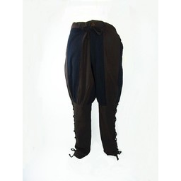 Pantaloni di Landsknecht Gustav, marrone-nero - Celtic Webmerchant