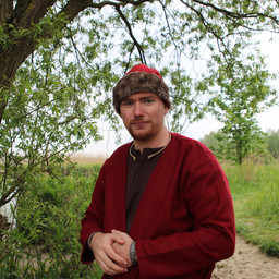 Birka Viking hat, red - Celtic Webmerchant