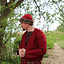 Birka Viking hat, red - Celtic Webmerchant