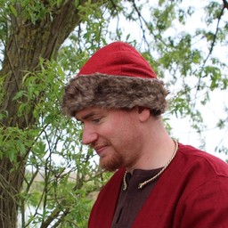 Birka Viking hat, red - Celtic Webmerchant