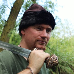 Birka Viking hat, brown - Celtic Webmerchant