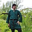 Historical tunic with authentic lining, green - Celtic Webmerchant