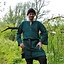 Historical tunic with authentic lining, green - Celtic Webmerchant