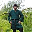 Historisk tunika med autentisk beklædning, grøn