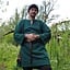 Historische tuniek met authentieke zoom, groen - Celtic Webmerchant