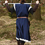 Medieval surcoat Rodrick, blue-natural - Celtic Webmerchant