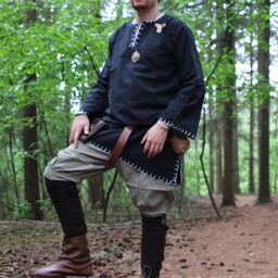 Historical tunic with authentic lining, black