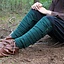 Leg wrappings Hredulf, green - Celtic Webmerchant