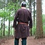 Historical tunic with authentic lining, dark brown - Celtic Webmerchant