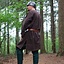 Historical tunic with authentic lining, dark brown - Celtic Webmerchant