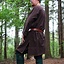 Historical tunic with authentic lining, dark brown - Celtic Webmerchant