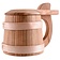 Wooden tankard with lid - Celtic Webmerchant