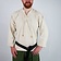 Leonardo Carbone Handvävd skjorta, kräm - Celtic Webmerchant