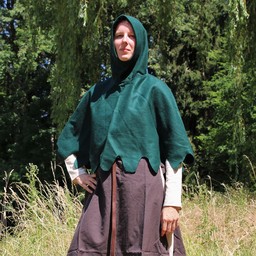 Capucha de lana, verde - Celtic Webmerchant