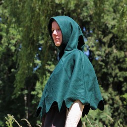 Woollen chaperon, green - Celtic Webmerchant