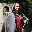 Mittelalterlicher Mantel mit Kapuze, grau - Celtic Webmerchant