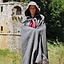 Medieval cloak with hood, grey - Celtic Webmerchant