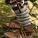 Leg wrappings for kids, brown - Celtic Webmerchant