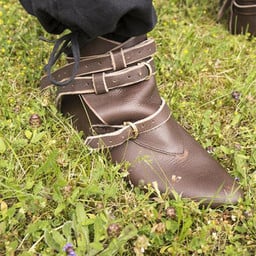 Medieval ankle boots Godfrey, brown - Celtic Webmerchant