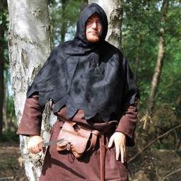 Woollen chaperon, black - Celtic Webmerchant