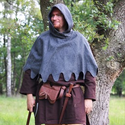 Woollen chaperon, grey - Celtic Webmerchant