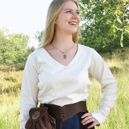 Middeleeuwse blouse Aubrey, naturel - Celtic Webmerchant