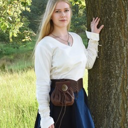 Blouse médiévale Aubrey, naturelle - Celtic Webmerchant