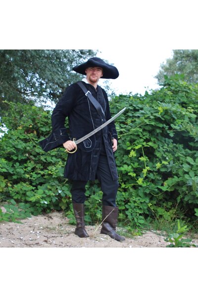 Piratenjas fluweel, zwart - Celtic Webmerchant