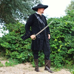 Pirate coat velvet, black - Celtic Webmerchant