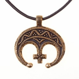 Lunula amulet med indlægget - Celtic Webmerchant