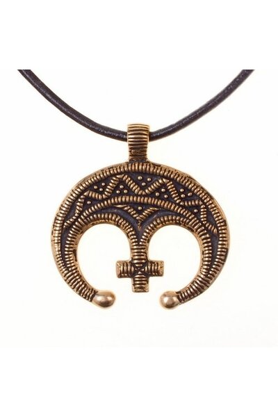 Lunula amulet med indlægget - Celtic Webmerchant