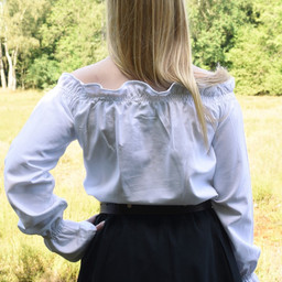 Renæssance bluse Elisabeth, hvid - Celtic Webmerchant