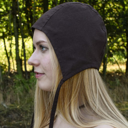 Medieval-Renaissance cap Gouda, brown - Celtic Webmerchant