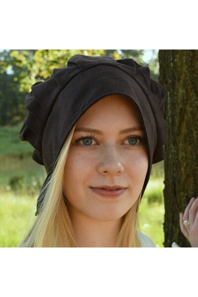 Pleated cap Amsterdam, black - Celtic Webmerchant